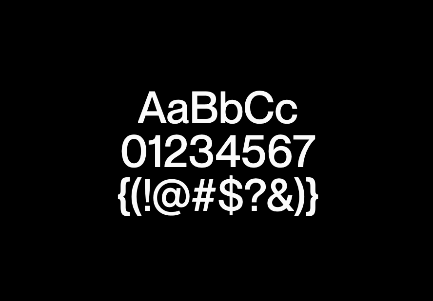 PP Neue Montreal specimen showing letters, numerals, and symbols