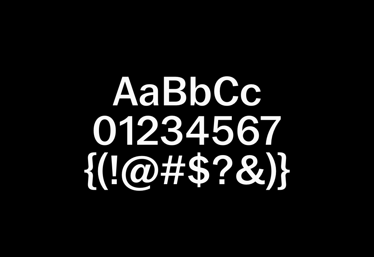 PP Neue York specimen showing letters, numerals, and symbols